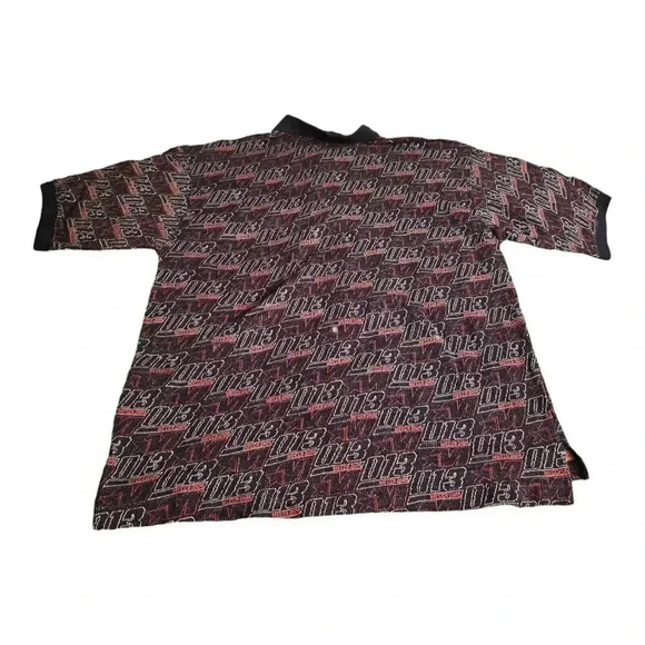 Mecca Polo Shirt Men XXL AOP Cotton Short Sleeve Deadstock Vintage 90s - Picture 2 of 5